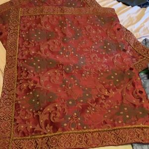 Pillow Shames.  Button closure. Paisley, with rope